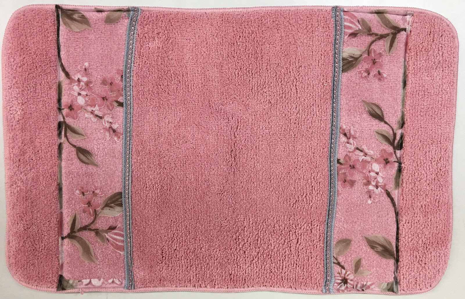 Melrose Bath Rug and Towel Set, Pink
