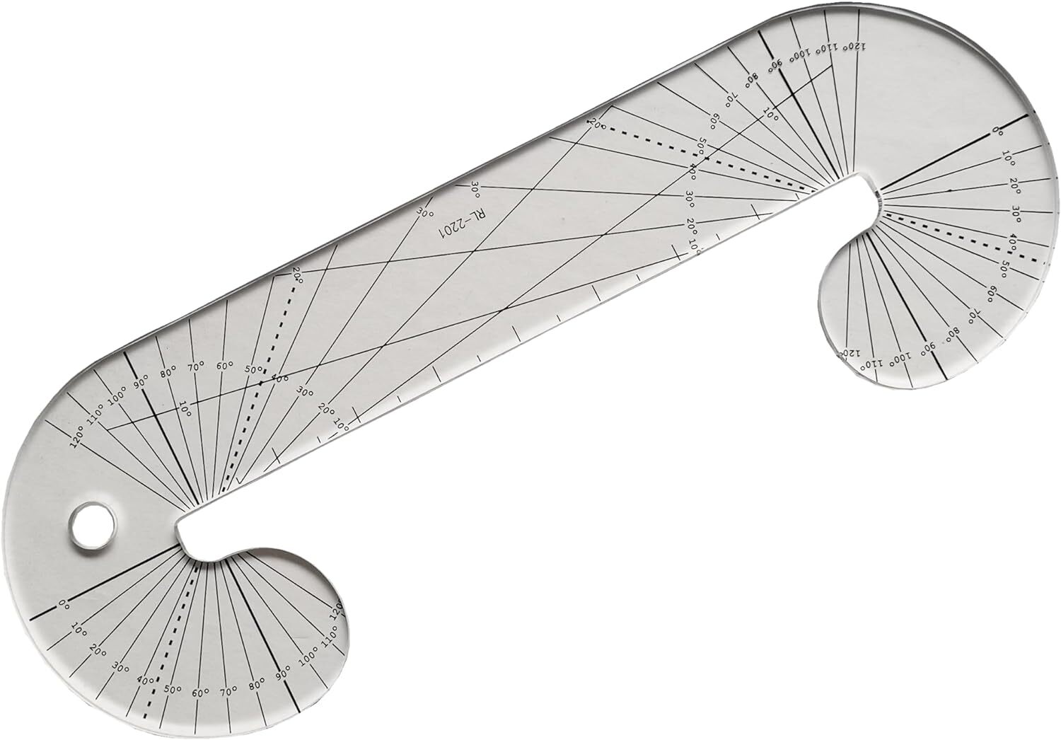 Angle Angel Quilting Template for longarm Sewing Machine 3/16"