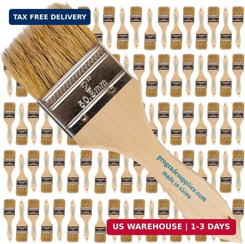 Pro Grade - Chip Paint Brushes - 96 Pack - 2 Inch - Chip Brushes - Versatile for