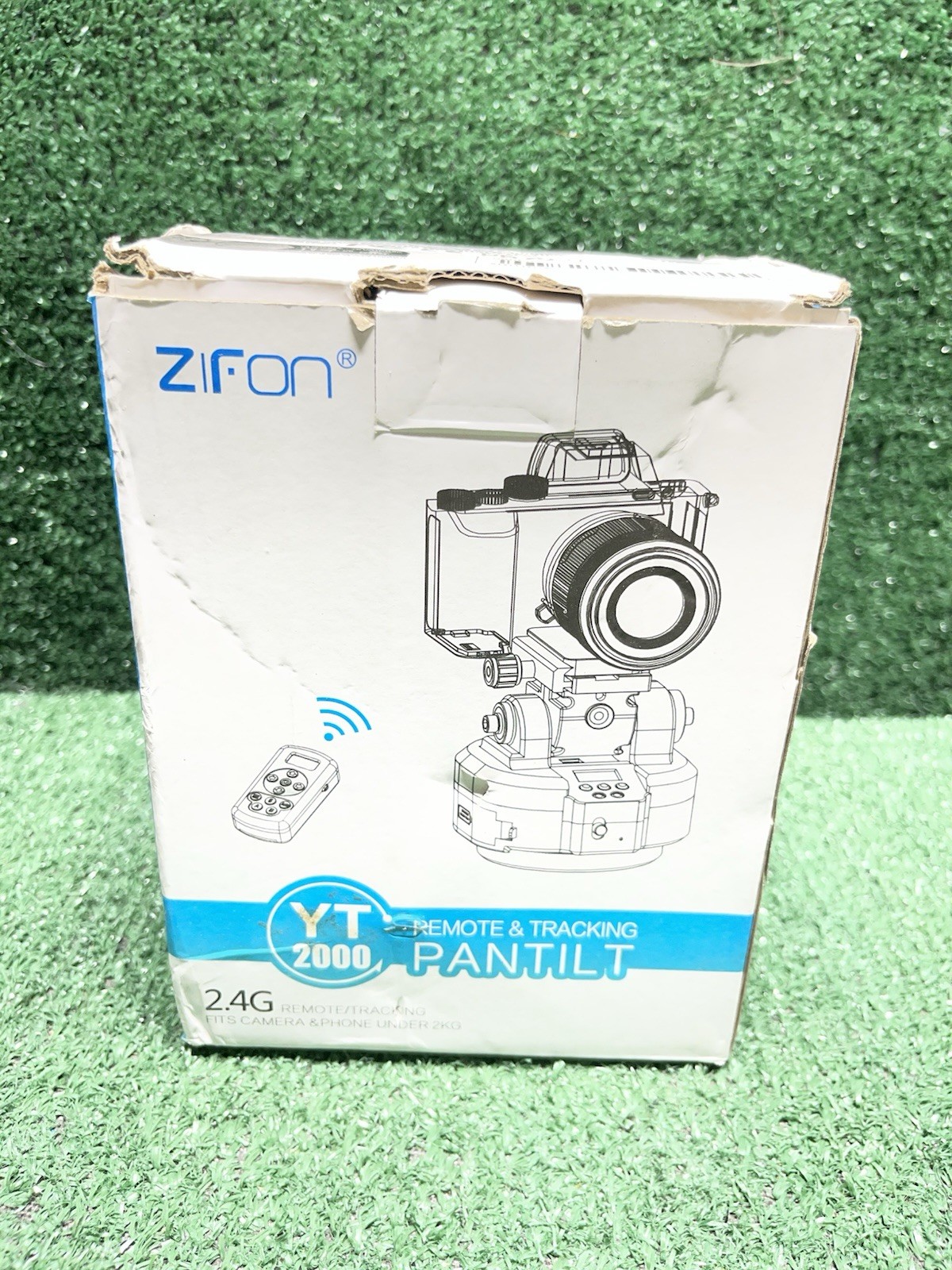 ZIFON YT-2000 AI Face Tracking Motorized Pan Tilt Panoramic Head Remote Control.