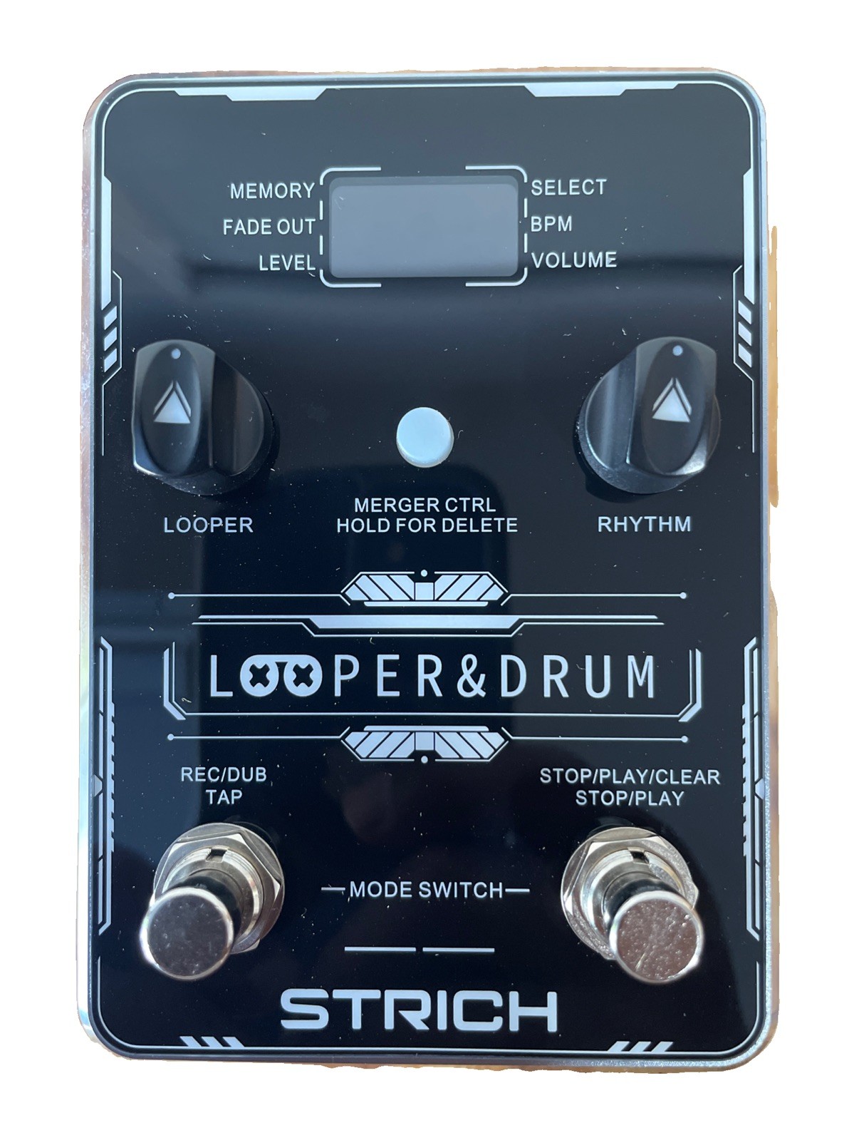 STRICH Stereo Looper Pedal Guitar Pedal with Built-in Drum Machine