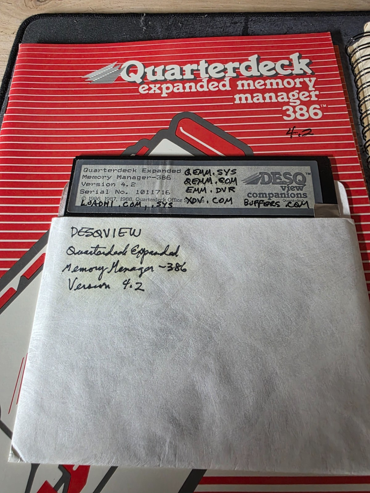 Vintage Quarterdeck DESQview 2.2 5.25" Software