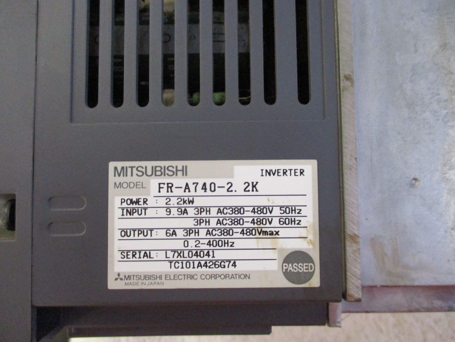 Mitsubishi A700 Inverter 380/480V FR-A740-2.2K