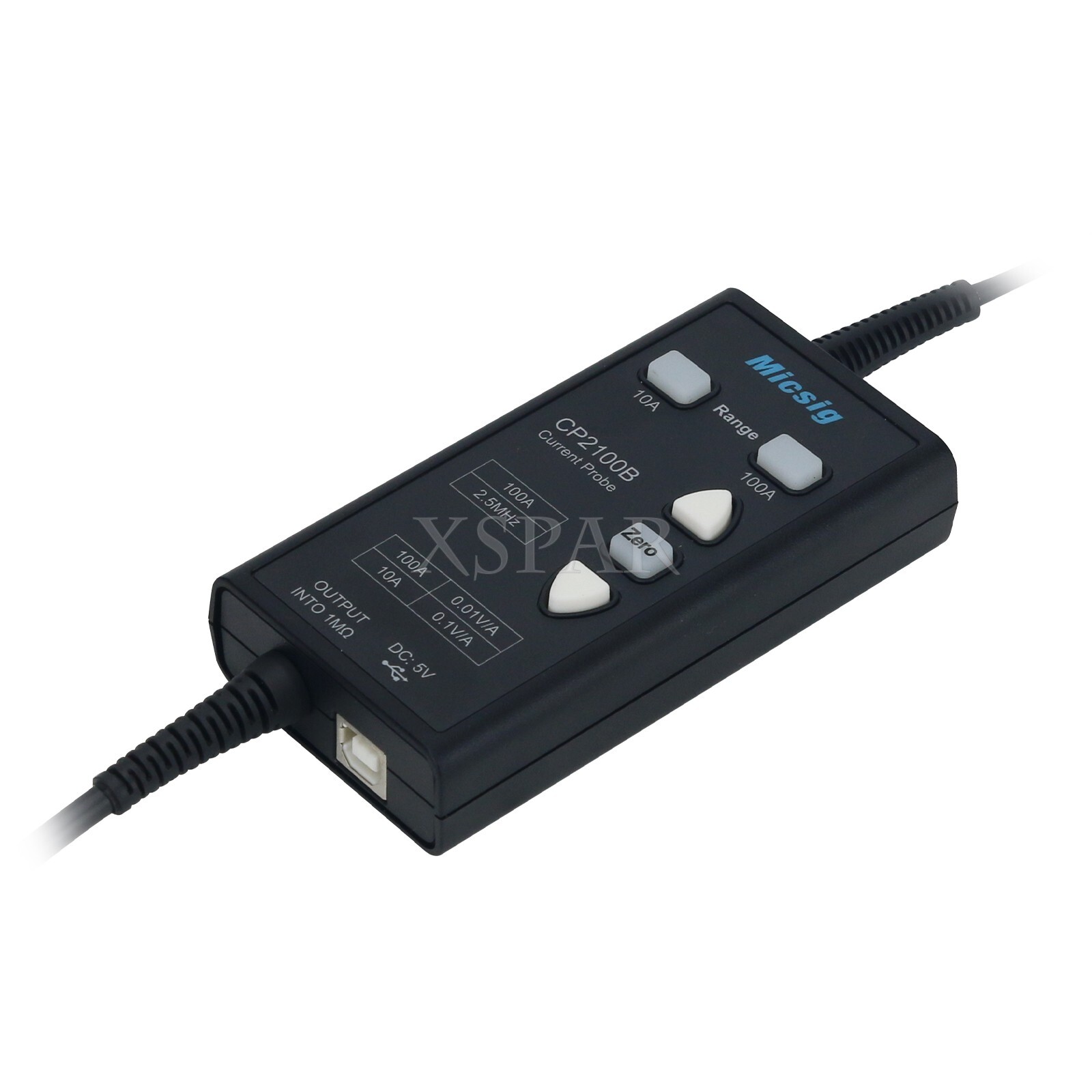 Micsig CP2100B 10A/100A AC DC Current Probe USB Powered for Oscilloscopes BNC