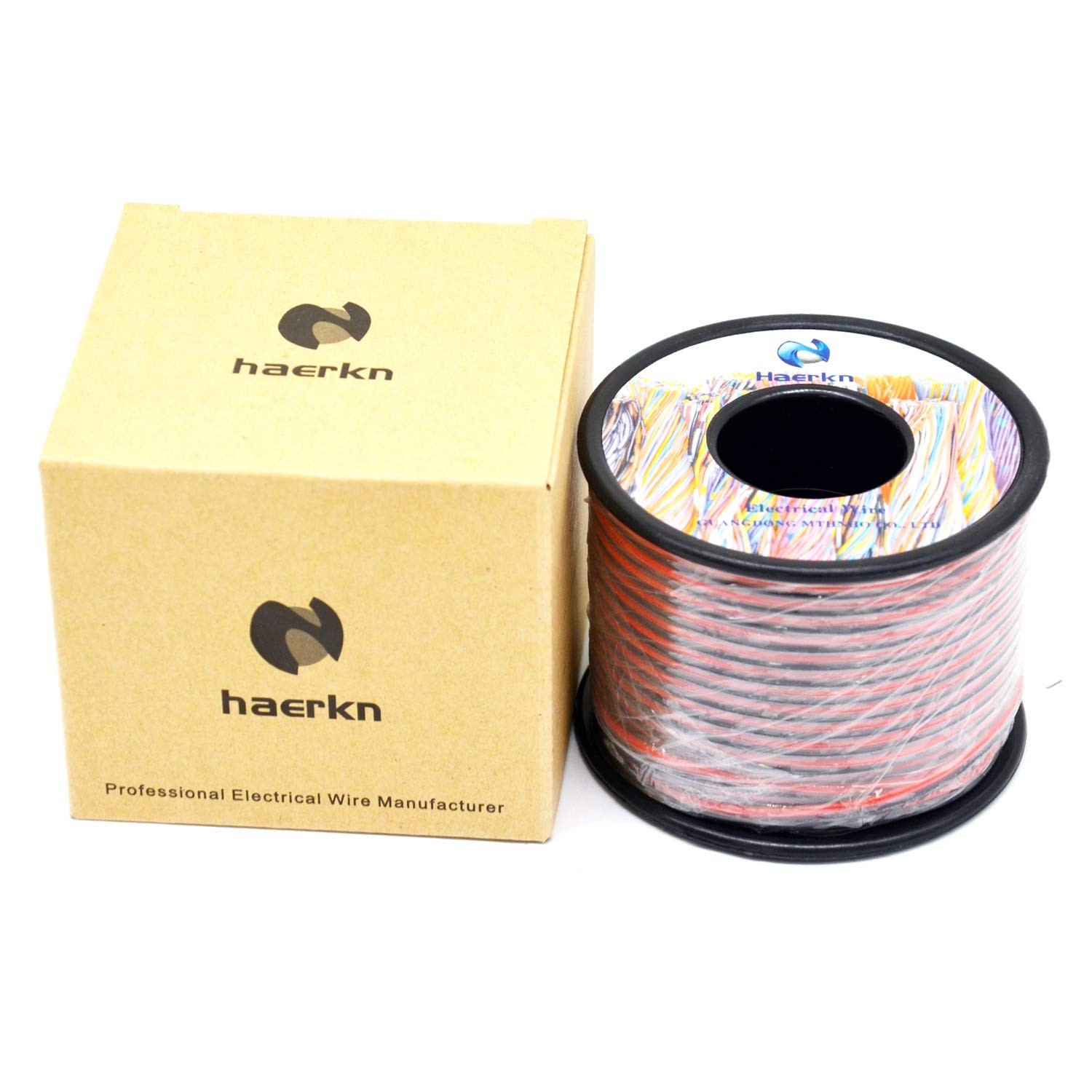 22 awg Silicone Electrical Wire 2 Conductor Parallel line 200ft Black