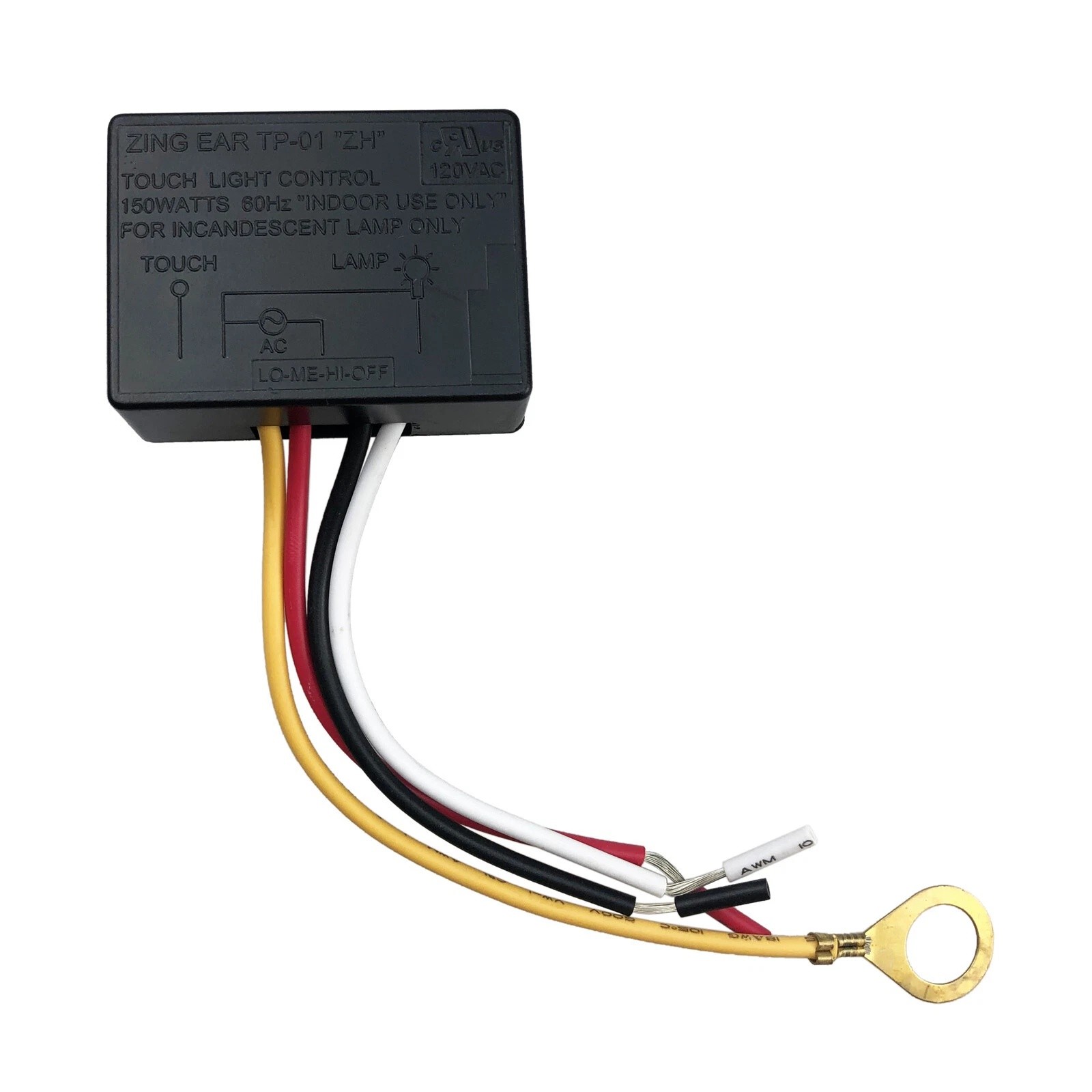 Touch Lamp Dimmer Control Module Kit 120V 150W LO-ME-HI-OFF Adapter System