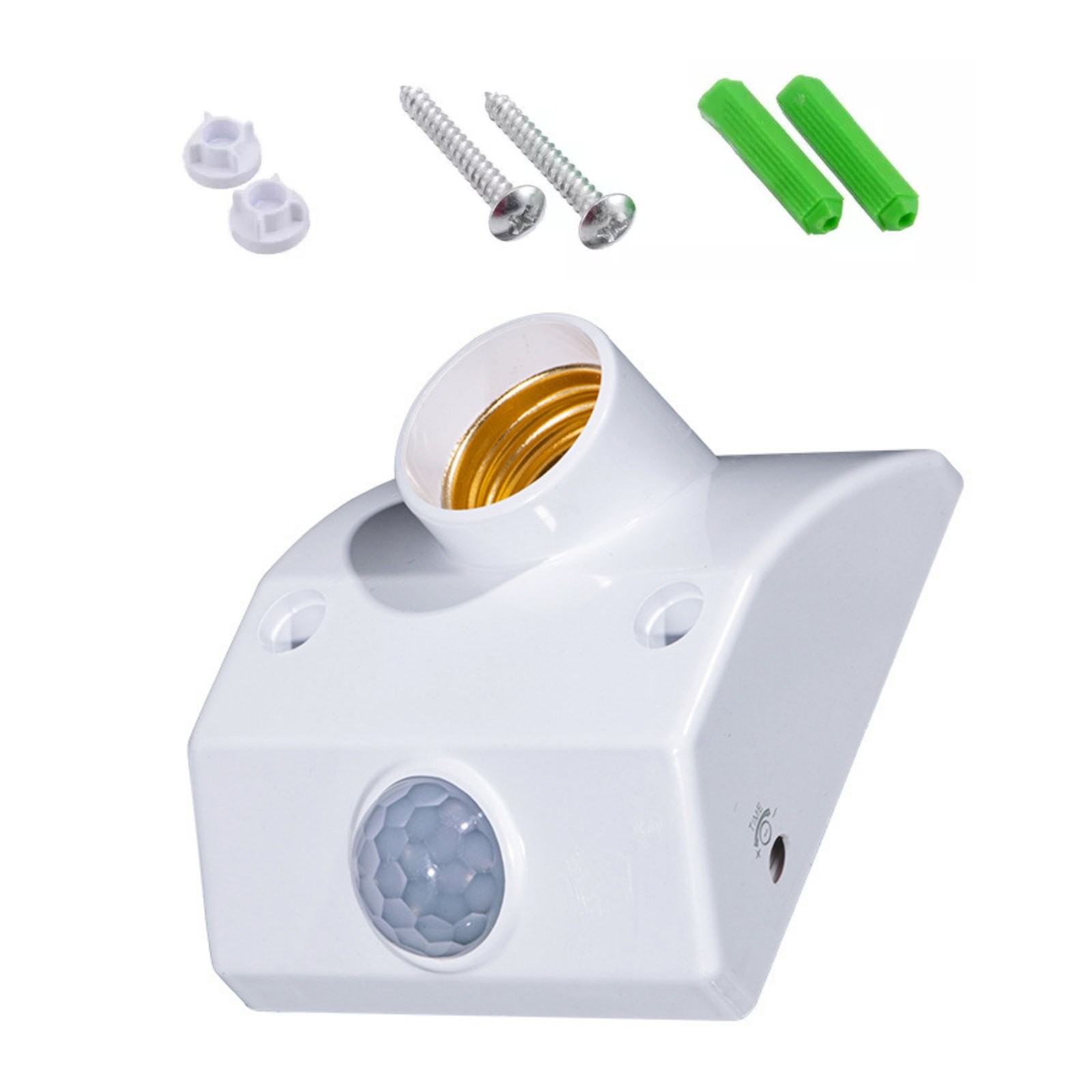 1Pc E27 Auto Human Motion Sensor Detector Bulb Light Lamp Base Holder AC110-240V