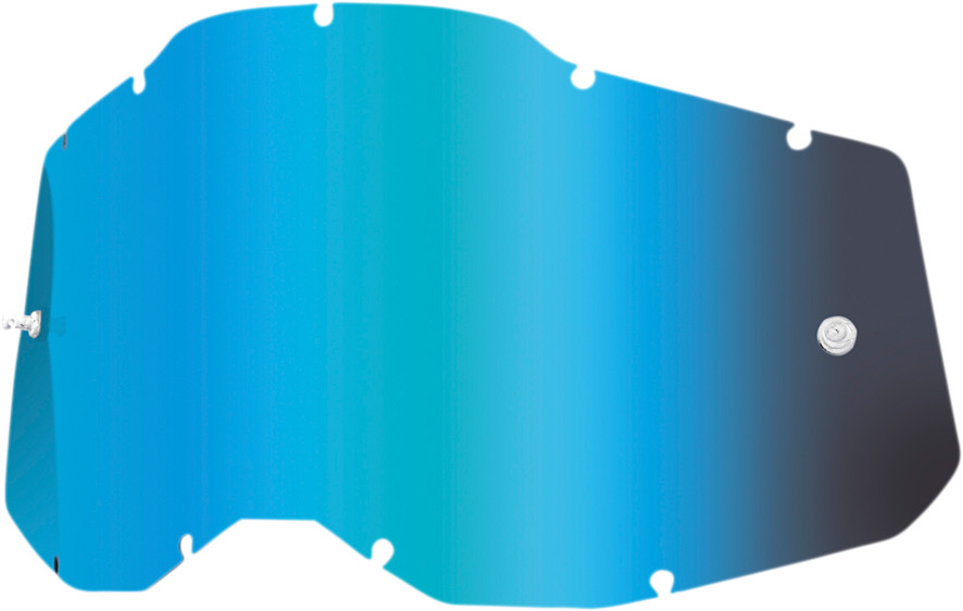 100% Accuri 2/Racecraft 2/Strata 2 Goggle Lens, Blue Mirror, 5907800004
