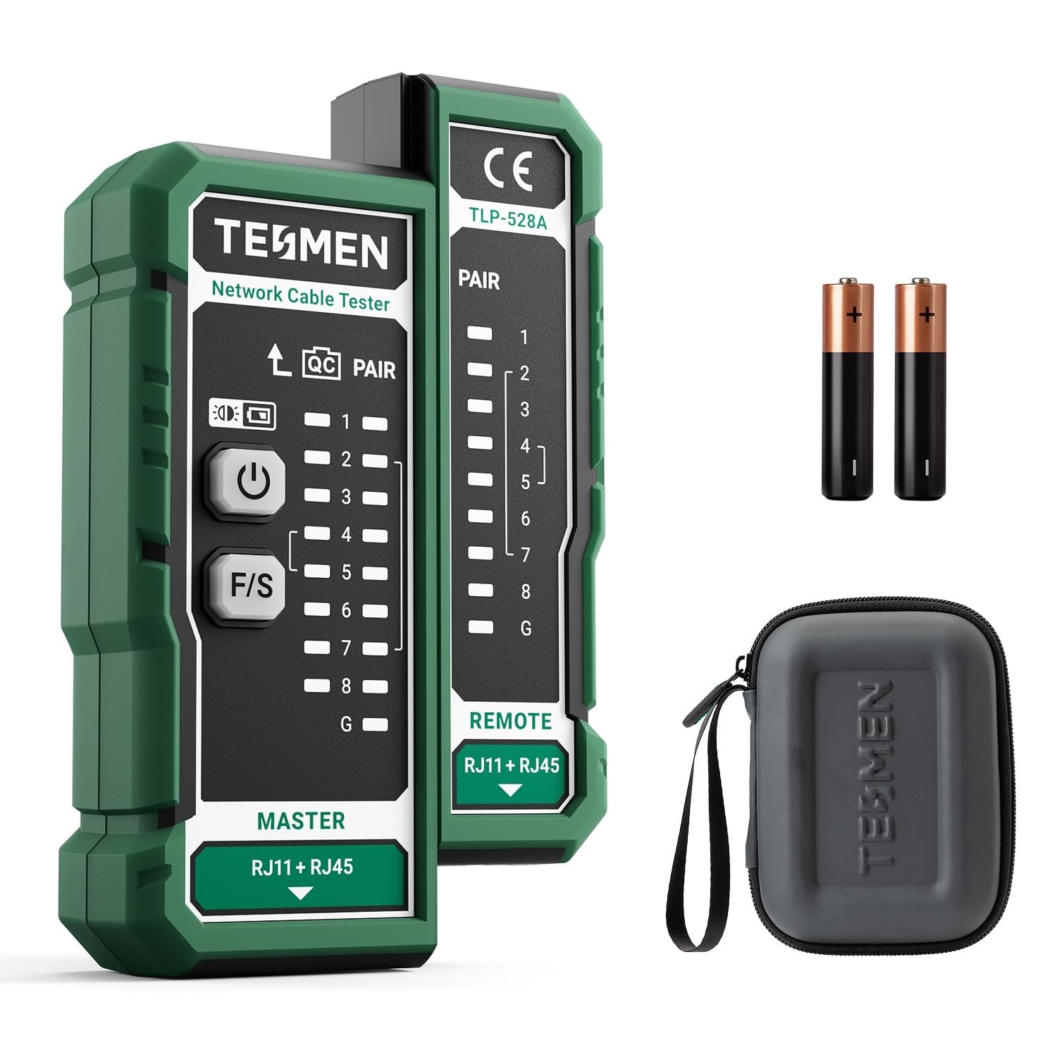 Network Cable Tester for RJ11 RJ45 Ethernet CAT5 CAT6 CAT7 - LAN TEL Continuity
