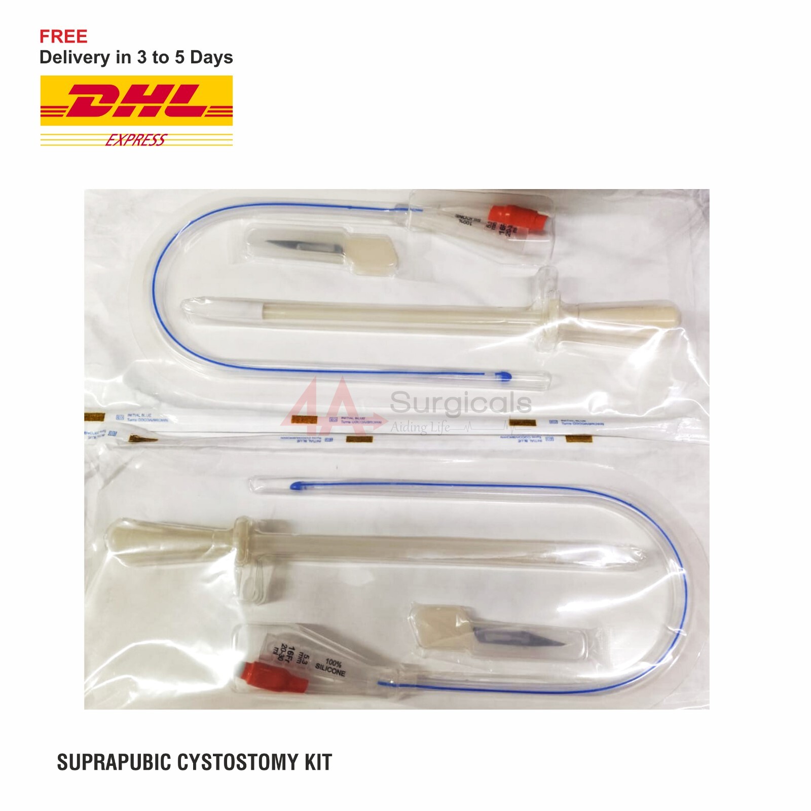 4A PCN Set 10Fr (Set of 5) + CYSTOSTOMY Set 16Fr (Set of 2)
