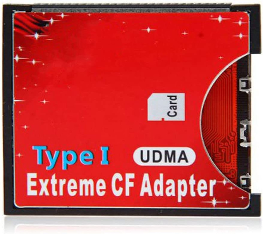 SD SDHC SDXC to CF Type I Compact Flash Memory Card Adapter Reader Support16/32/