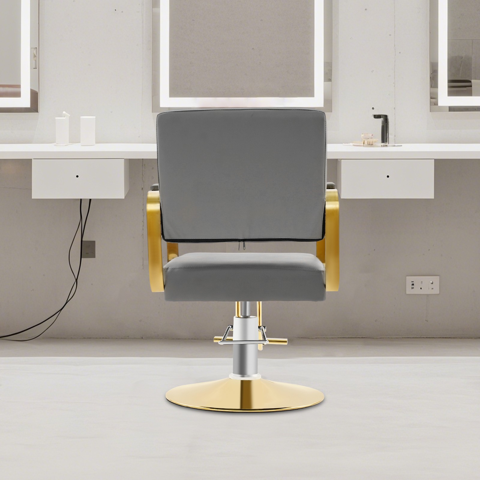 360° Salon Chair Hair Stylist Barber Chair Hair Salon Barber Chair Adjustable