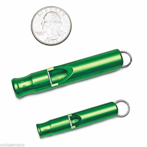 Liberty Mountain Aluminum Emergency Whistle (Large, Blue, 2-Pack)