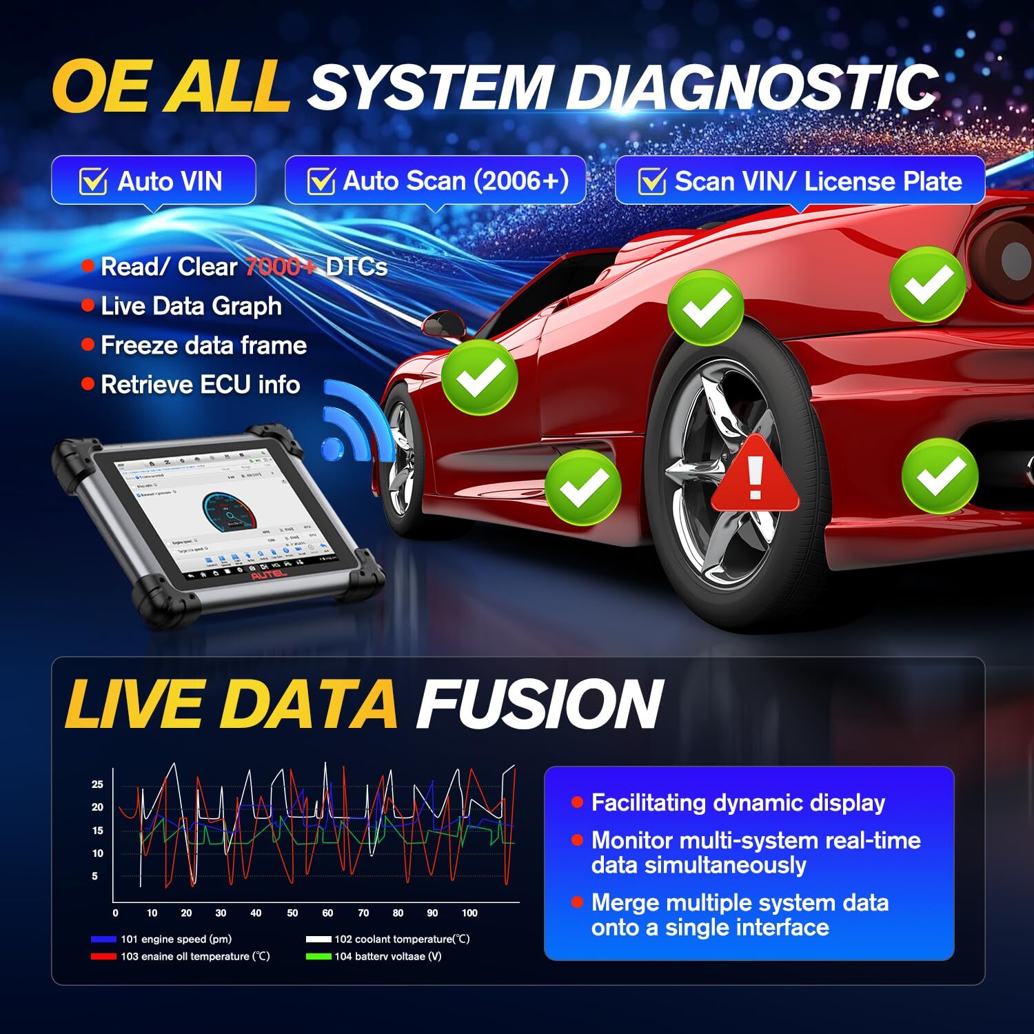 2026 Autel MaxiSys Elite II PRO As MS919 Diagnostic Scan Programming Key Coding