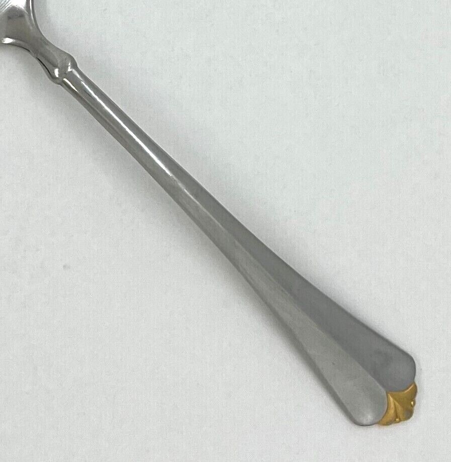 ONEIDA GOLDEN JUILLIARD CUBE HEIRLOOM STAINLESS FLATWARE GOLD ACCENT TIP -CHOICE
