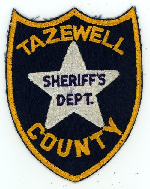 ILLINOIS IL TAZEWELL COUNTY SHERIFF DEPT NICE OLD VINTAGE SHOULDER PATCH POLICE
