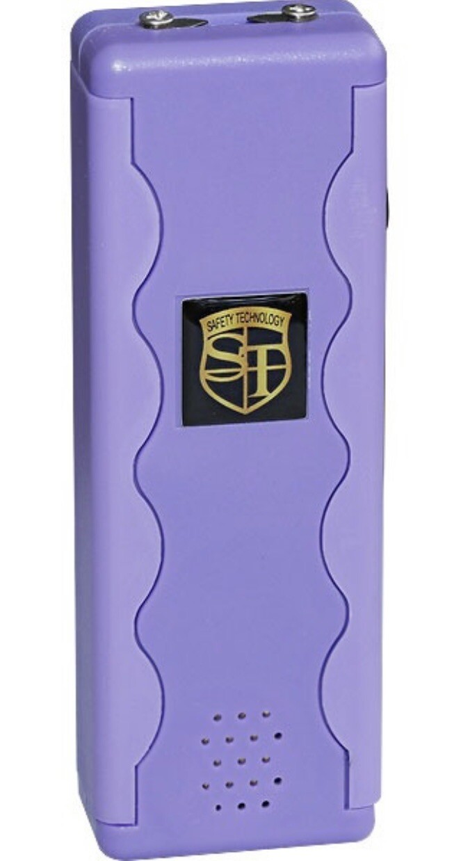 3 N 1 WOMEN Self Defense 4 " STUN GUN Rechargeable LED FLASHLIGHT PERSONAL ALARM