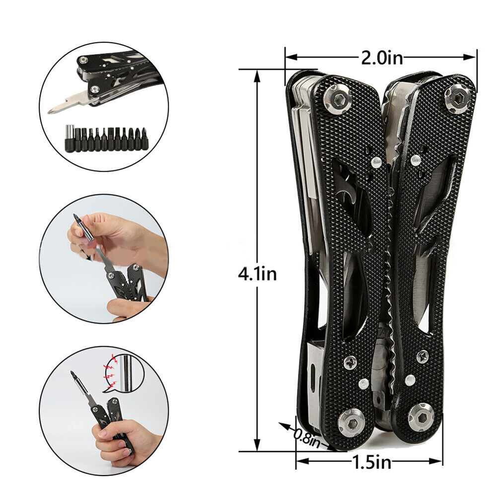 Multi-Tool Knife Pliers Saw kit Folding Screwdriver Outdoor Camping Multitool
