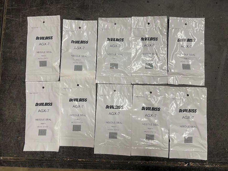 Lot of 10 DEVILBISS NEEDLE SEAL AGX-7 DEV-AGX-7 New NIB Sealed