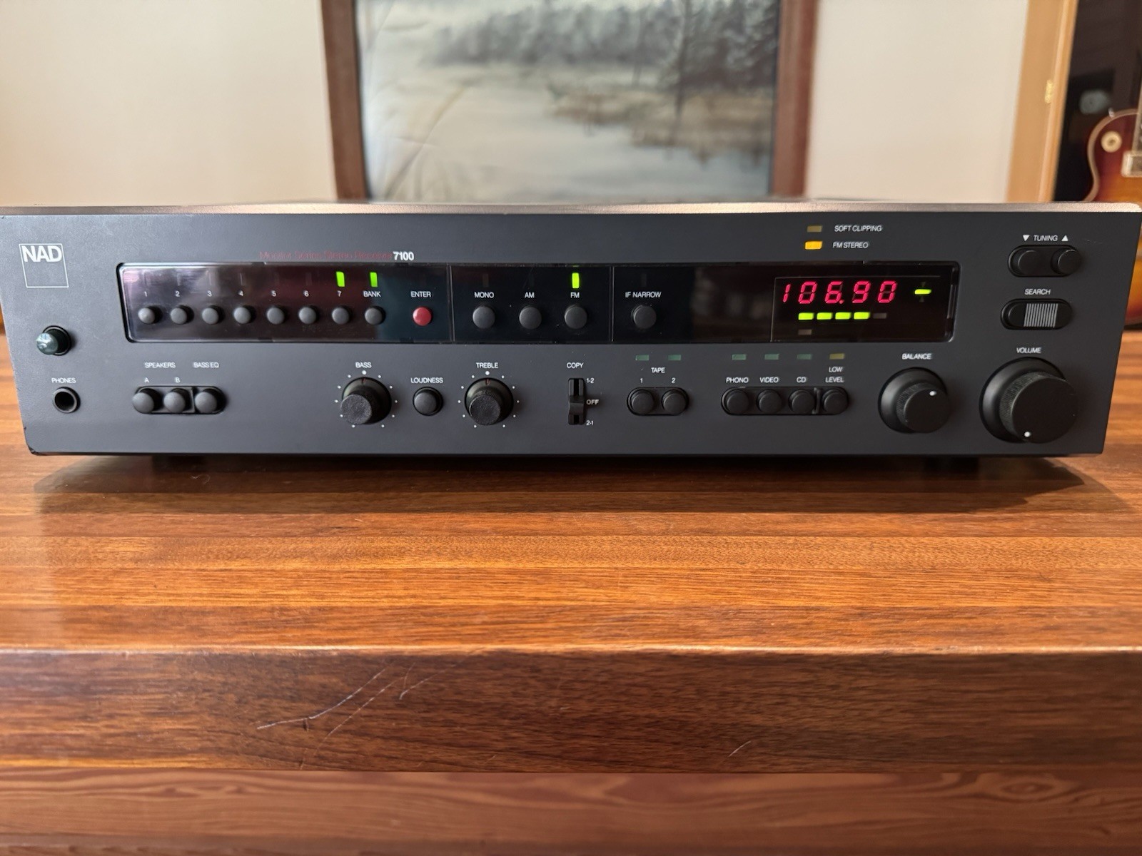 NAD 7100X Monitor Series Stereo Receiver For Parts Or Repair