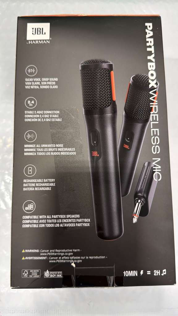 JBL JBLPBWIRELESSMICAM-Z PartyBox Wireless Two Microphone Kit