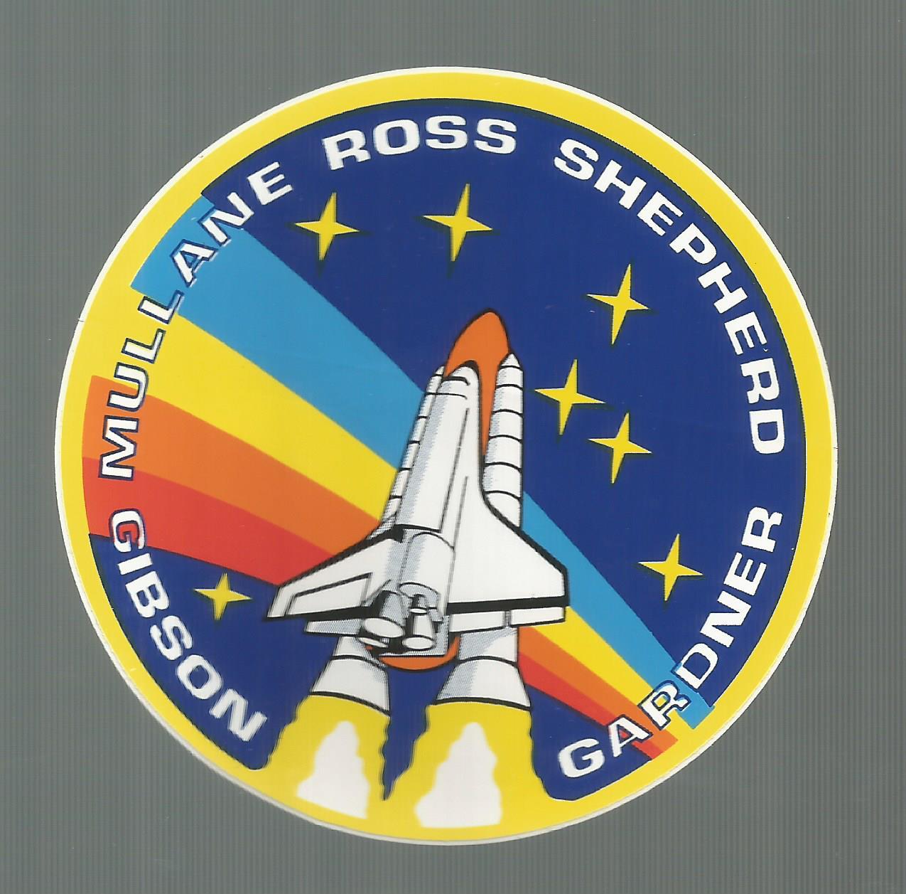 NASA SHUTTLE ATLANTIS STS-27 CREW PATCH SPACE  DECAL STICKER 3 1/2"