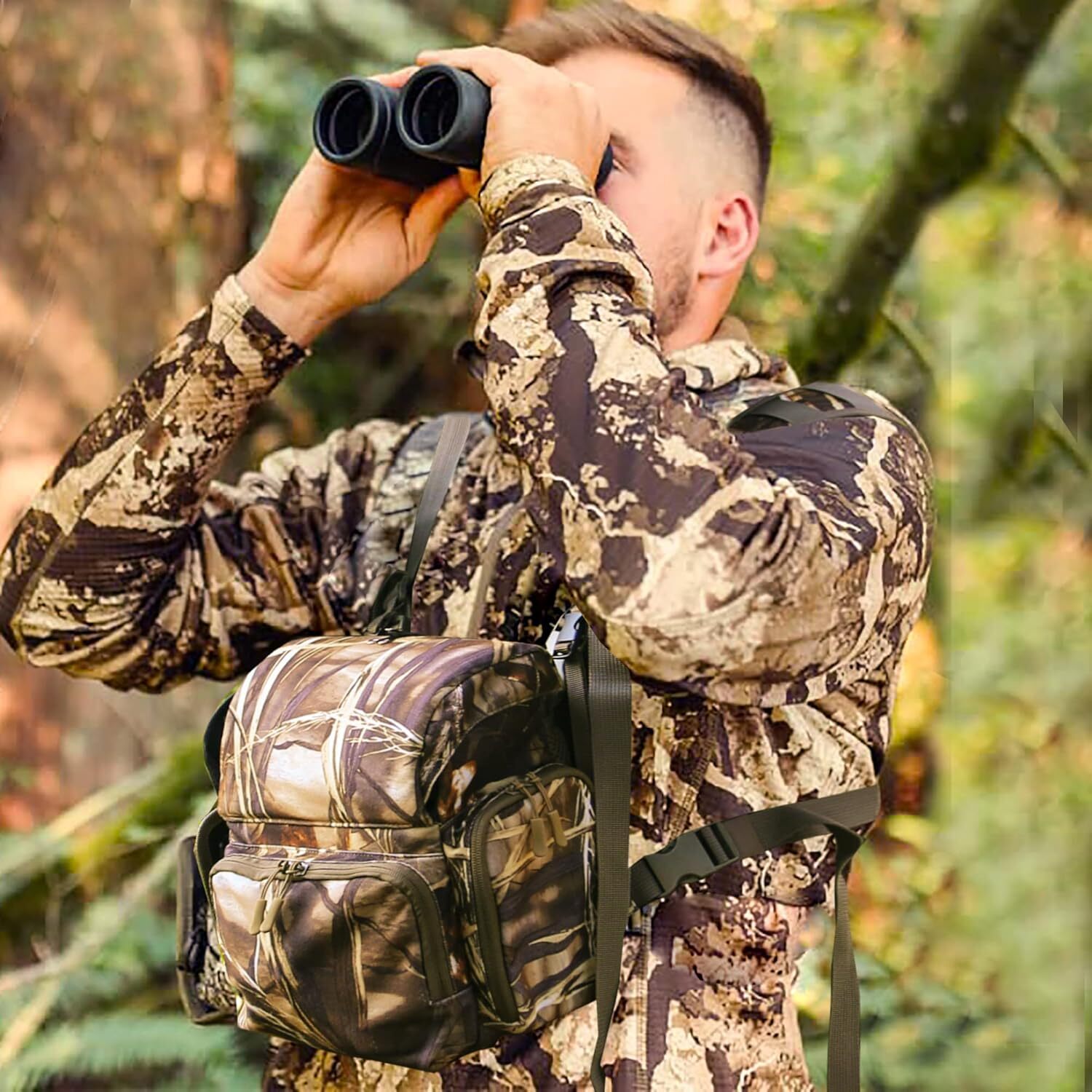 Binocular Harness Bino Harness Chest Pack with Rangefinder Pouch Bino Straps