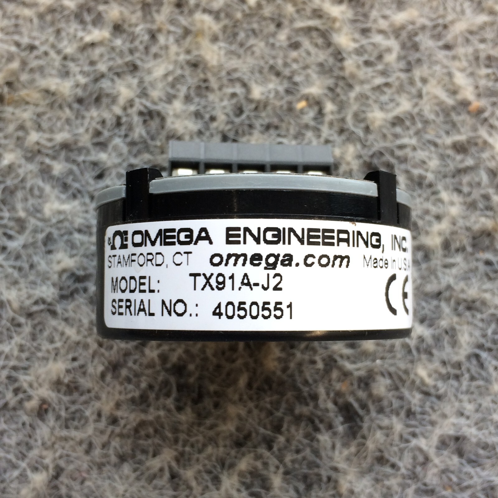 OMEGA MINIATURE LOW- COST TEMP. TRANSMITTER TX91A-J2