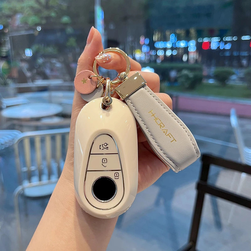 Soft TPU Car Key Case Cover Shell Holder Keyring For Benz A B C E S Class S400L