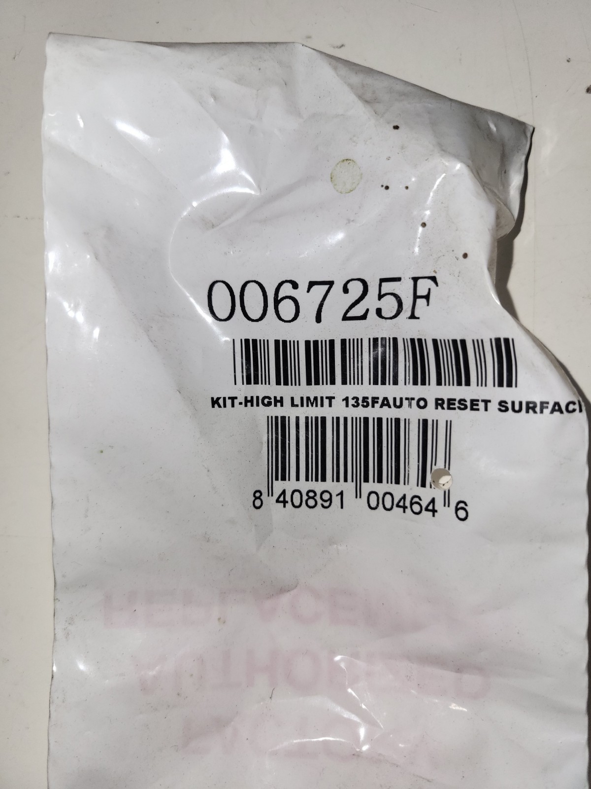Rapak Pool Heater Limit Switch 006725f