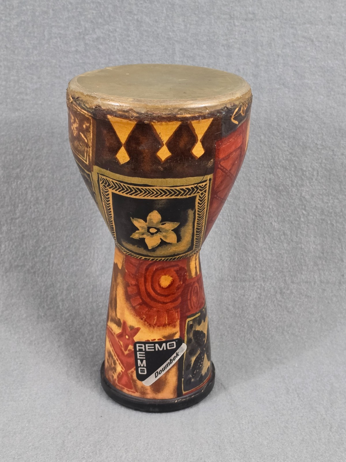 Remo Doumbek Hand Drum 10" Pre-Tuned Fabric Finish World Percussion Acousticon