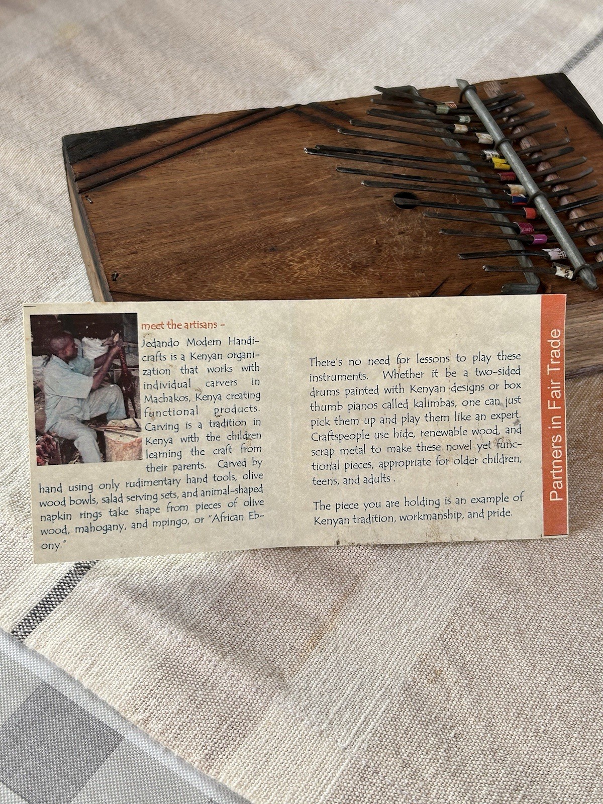 Handcrafted Wooden And Metal Percussion Instrument