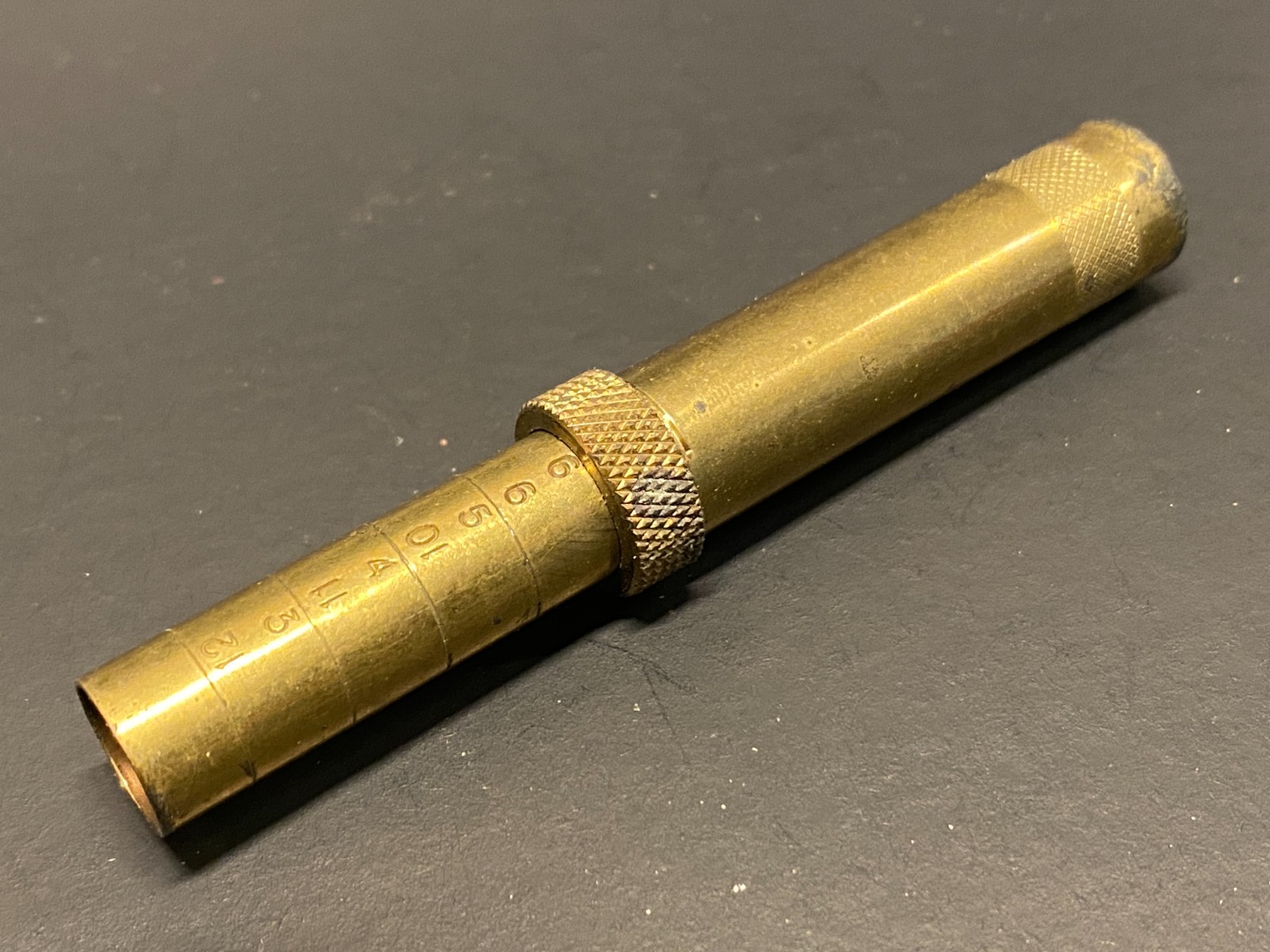 Vintage Brass Muzzle Loader Powder Measure