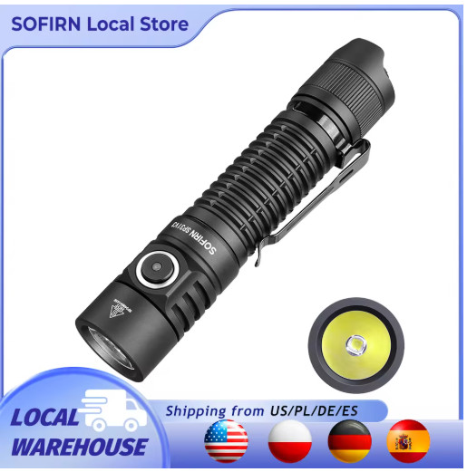 Sofirn SP31 V3.0 Tactica Flashlight with Dual Switch USB C 18650 Rechargeable