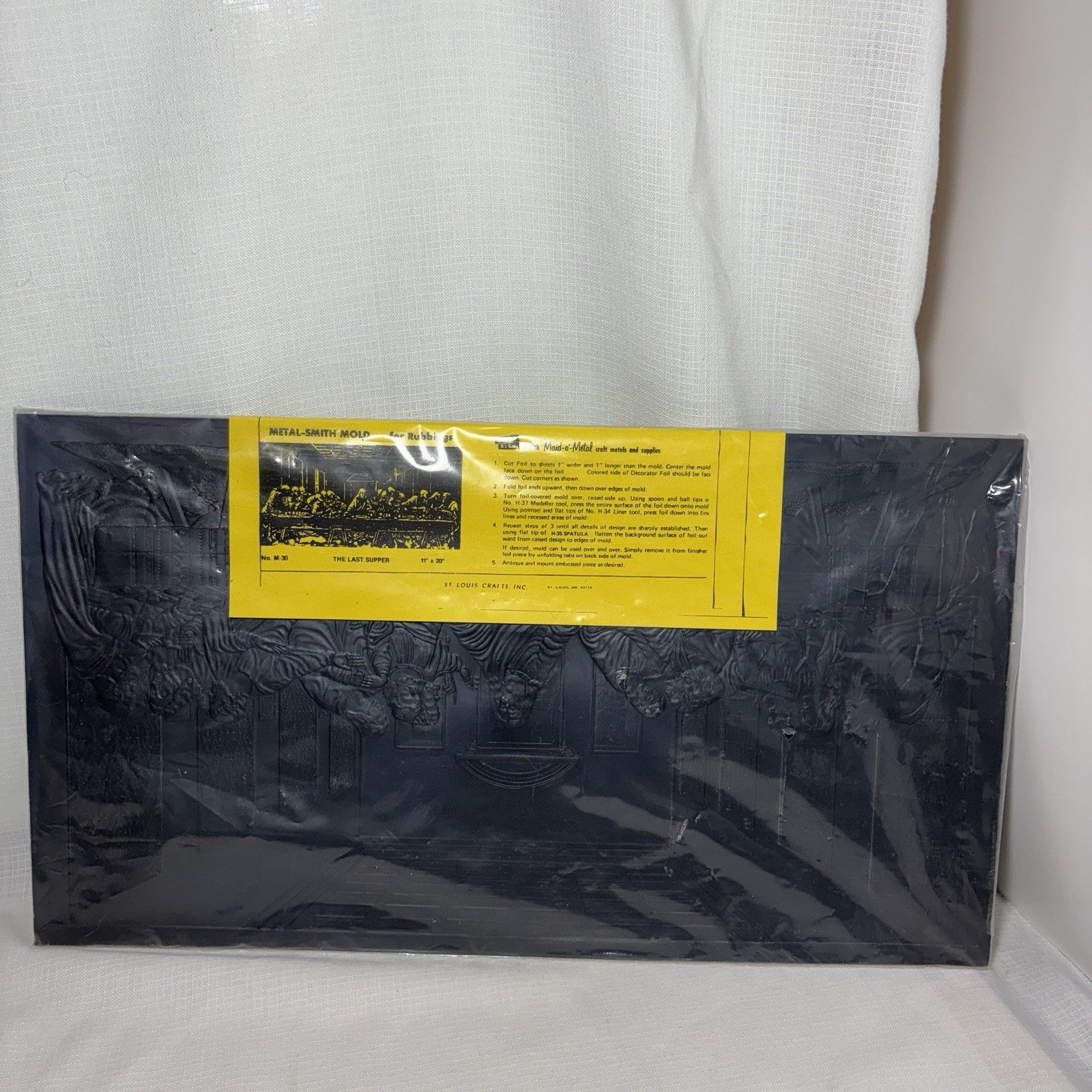 Large Metal Smith Mold For Metal Sheet Embossing The Last Supper (11" x 20")