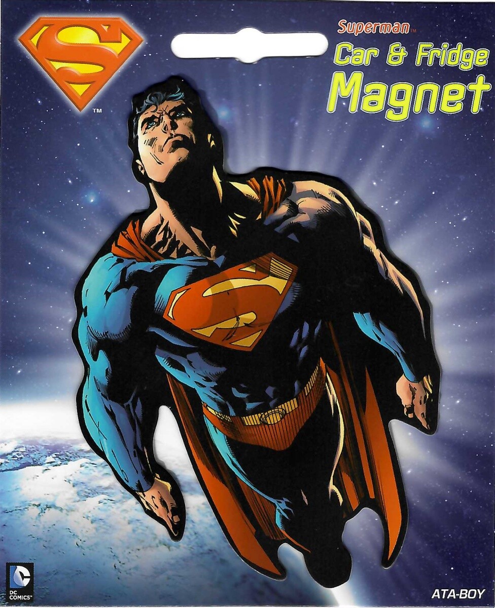 DC Comics Superman Flying Comic Art Image Car Magnet NEW UNUSED