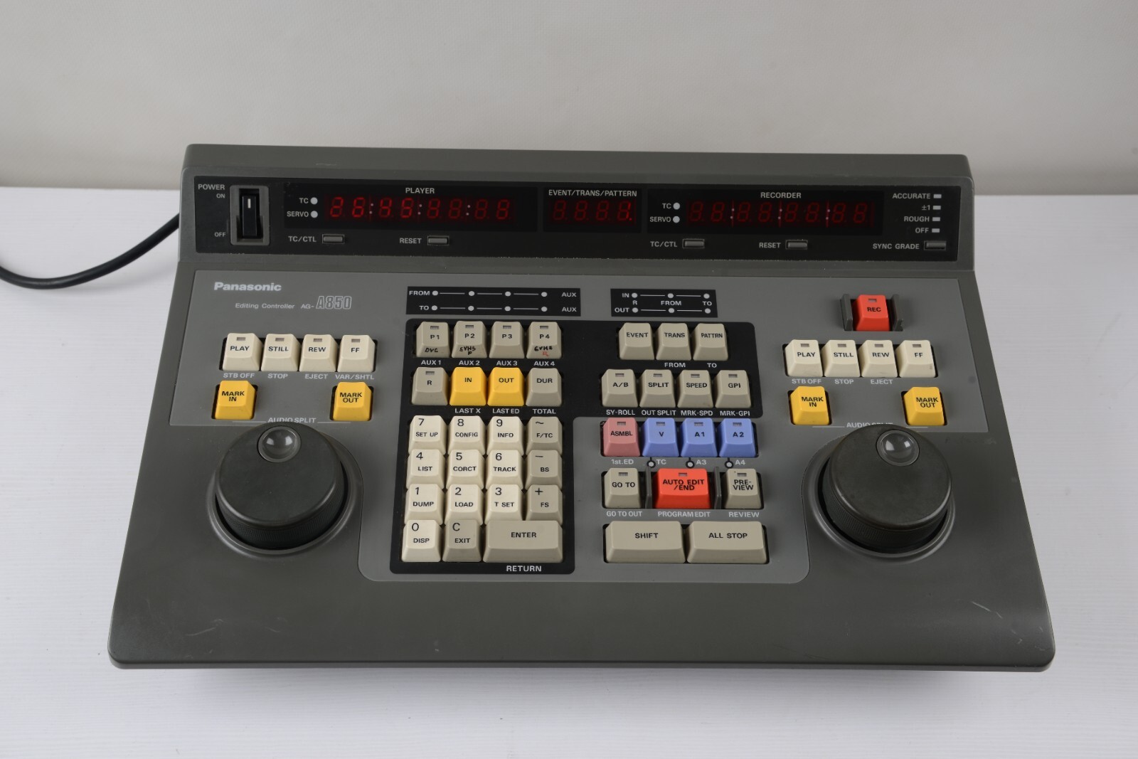 PANASONIC AG A850 DIGITAL DISPLAY MULTI EVENT Video EDITING CONTROLLER