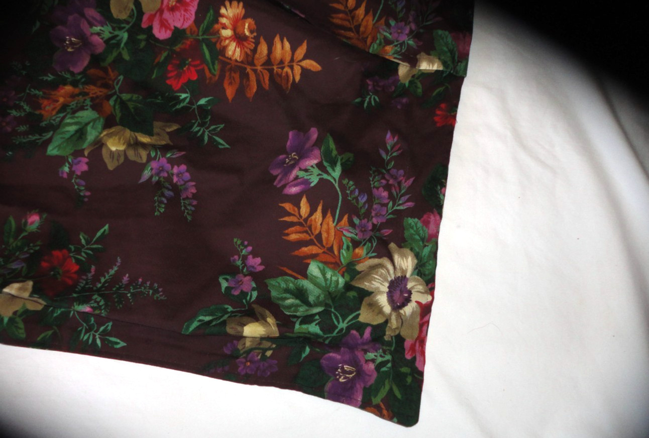 CHAPS Brittany burgundy/plum purple pink floral (1) EURO PILLOW SHAM 26X26