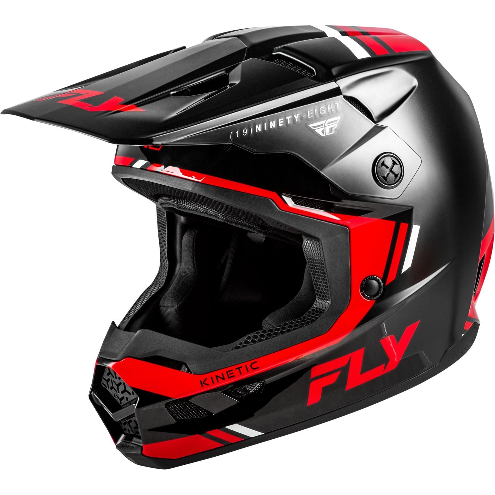 Fly Racing Kinetic Verdict Helmet - Black/Red/White - Small 73-8721S