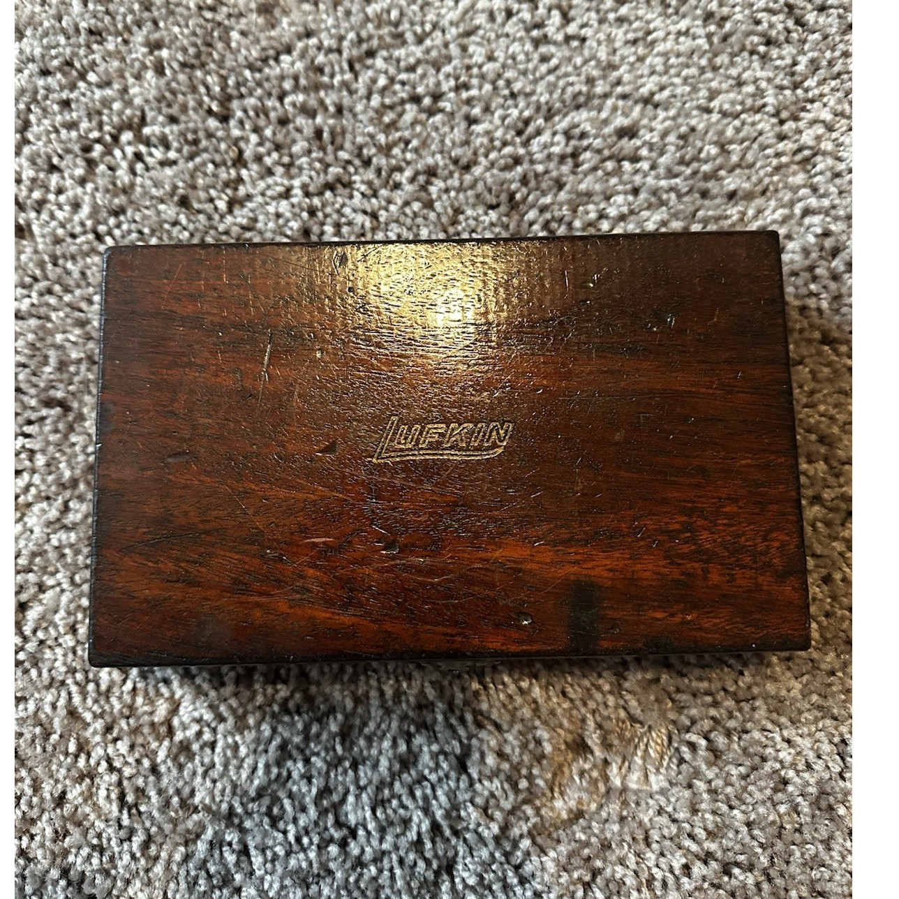 Lufkin No. 613 Depth Micrometer 0-3 in Mechanical 0.001 in Wooden Case