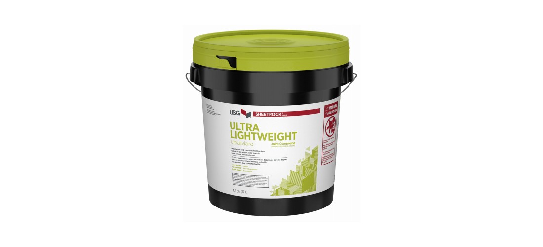 Ultra Lightweight Ready-Mixed Joint Compound, 4.5 Gallon Pail Off-White