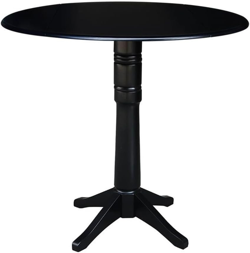 42" round Dual Drop Leaf Pedestal Table 42.3" H