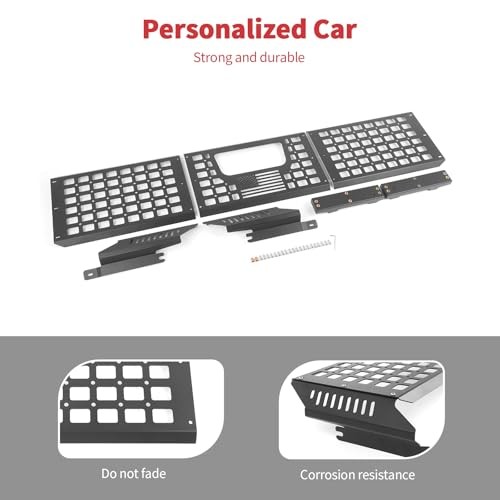 Tailgate Bed Molle Expansion Panel Compatible for 2007-2013 Silverado & Sierra