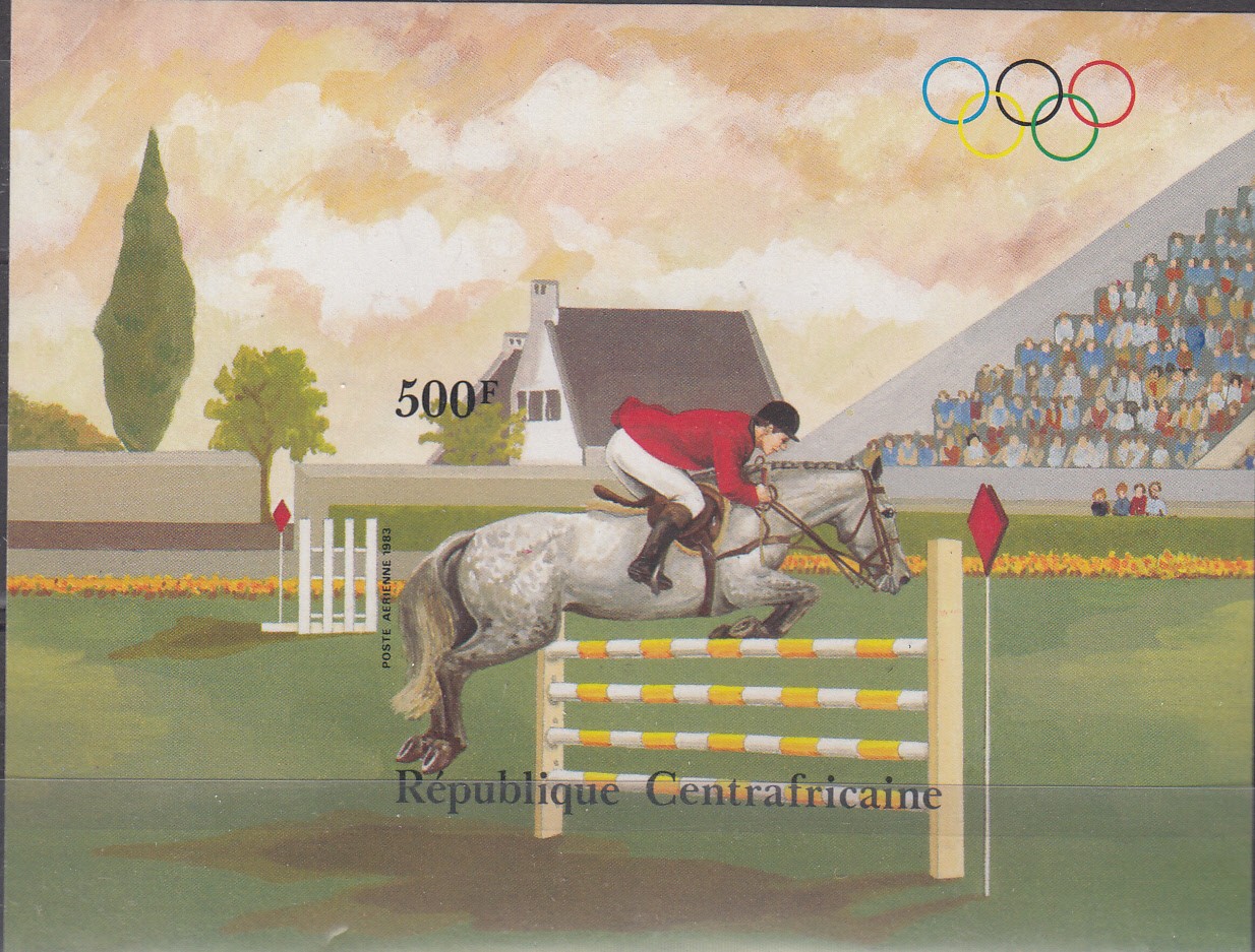 W CENTRAL AFRICA C291v OLYMPIC EQUESTRIAN