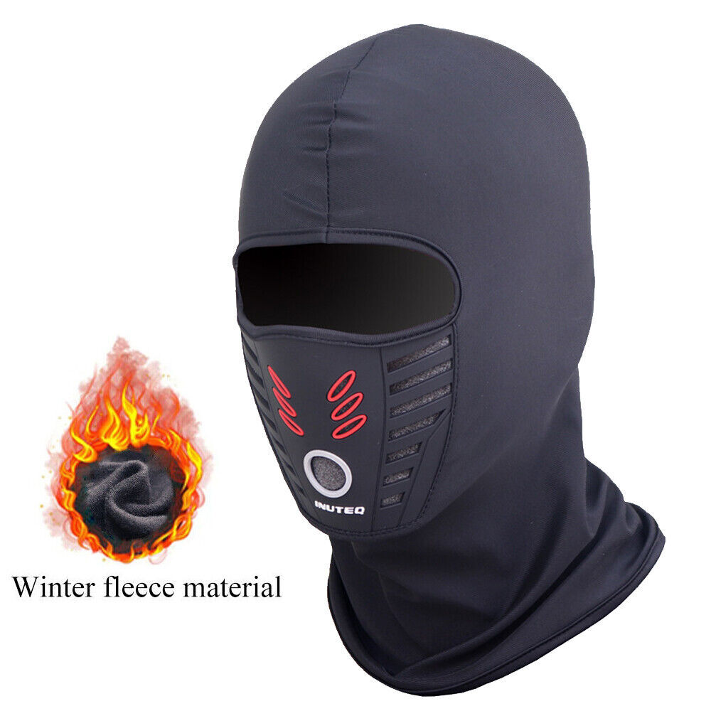Fleece Lined Balaclava Face Mask Thermal Windproof Breathable Motocycle Ski Mask