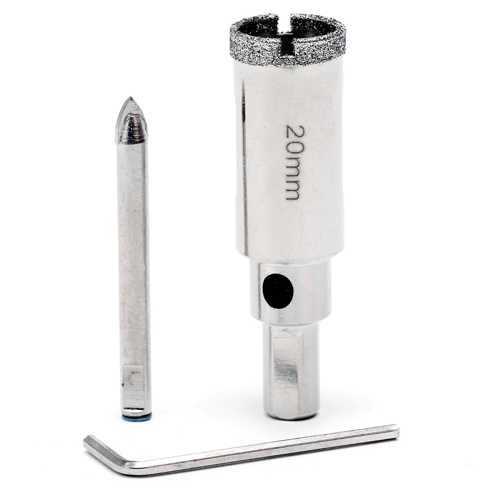 2Pcs 20mm Diamond Hole Saw 3/4" Tile Drill Bits Center Pilot Bit for Stone Glass