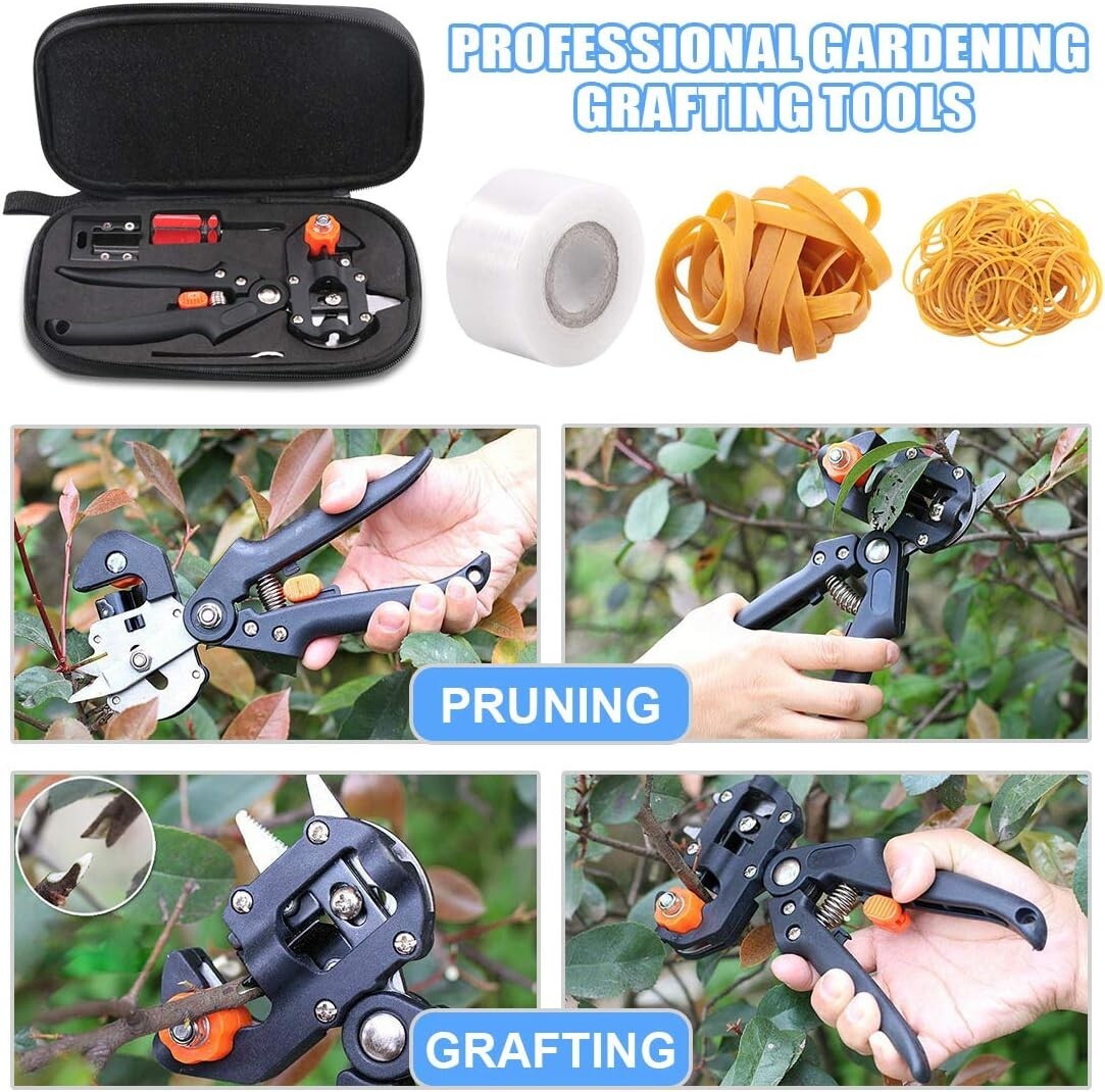Professional Garden Fruit Tree Plant Pruning Shears Grafting Cutting Tool Kit