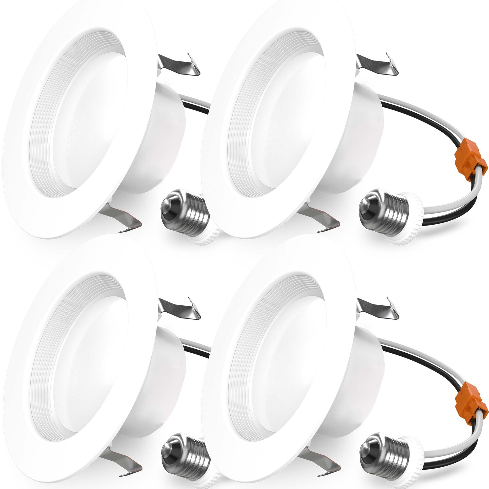 Sunco 4 Inch LED Recessed Lights, Retrofit Can Light for 4 Inch, White 3k
