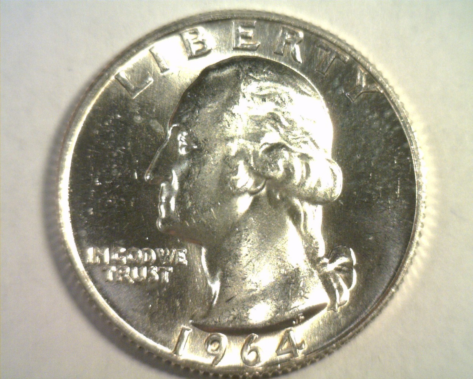 1964-D WASHINGTON QUARTER CHOICE UNCIRCULATED+ CH. UNC.+ NICE ORIGINAL COIN