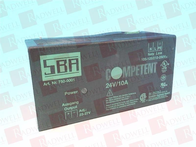 SBA 750-0001 / 7500001 (USED)